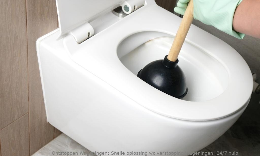 Snelle oplossing wc verstopping Wageningen: 24/7 hulp